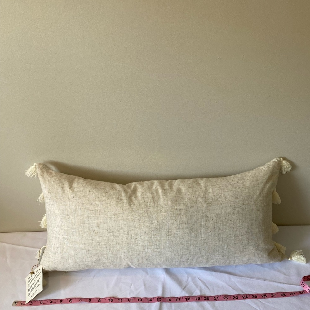 Rae Dunn Pillow with Bunny Design - Picture 6 of 7